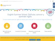Tablet Screenshot of englishsummerschool.es
